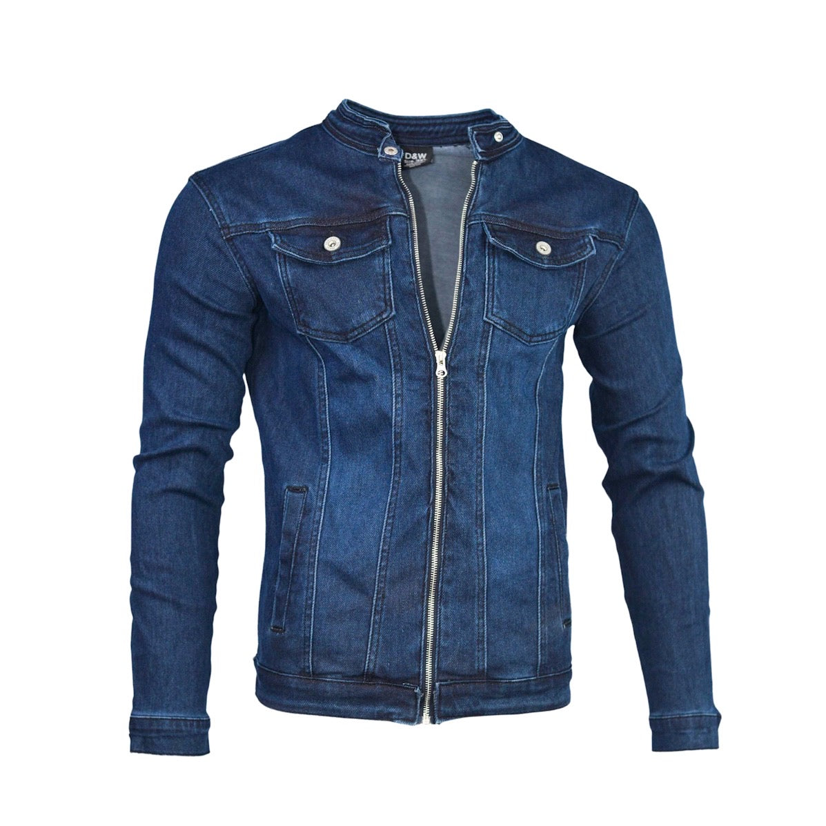 Men Moto Denim Jacket