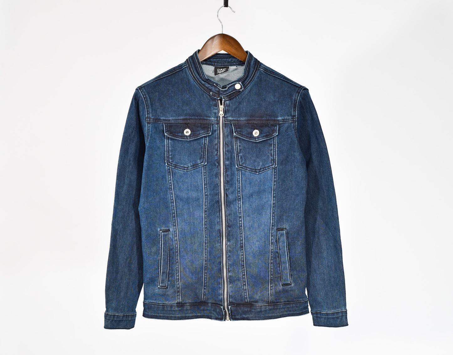 Men Moto Denim Jacket
