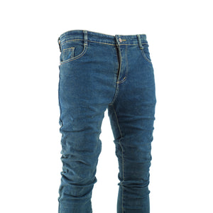 Men Carrot Fit Blue Skinny Denim