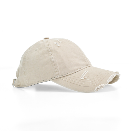 LOWKAL “Never Give Up” Vintage Distressed Trucker Cap