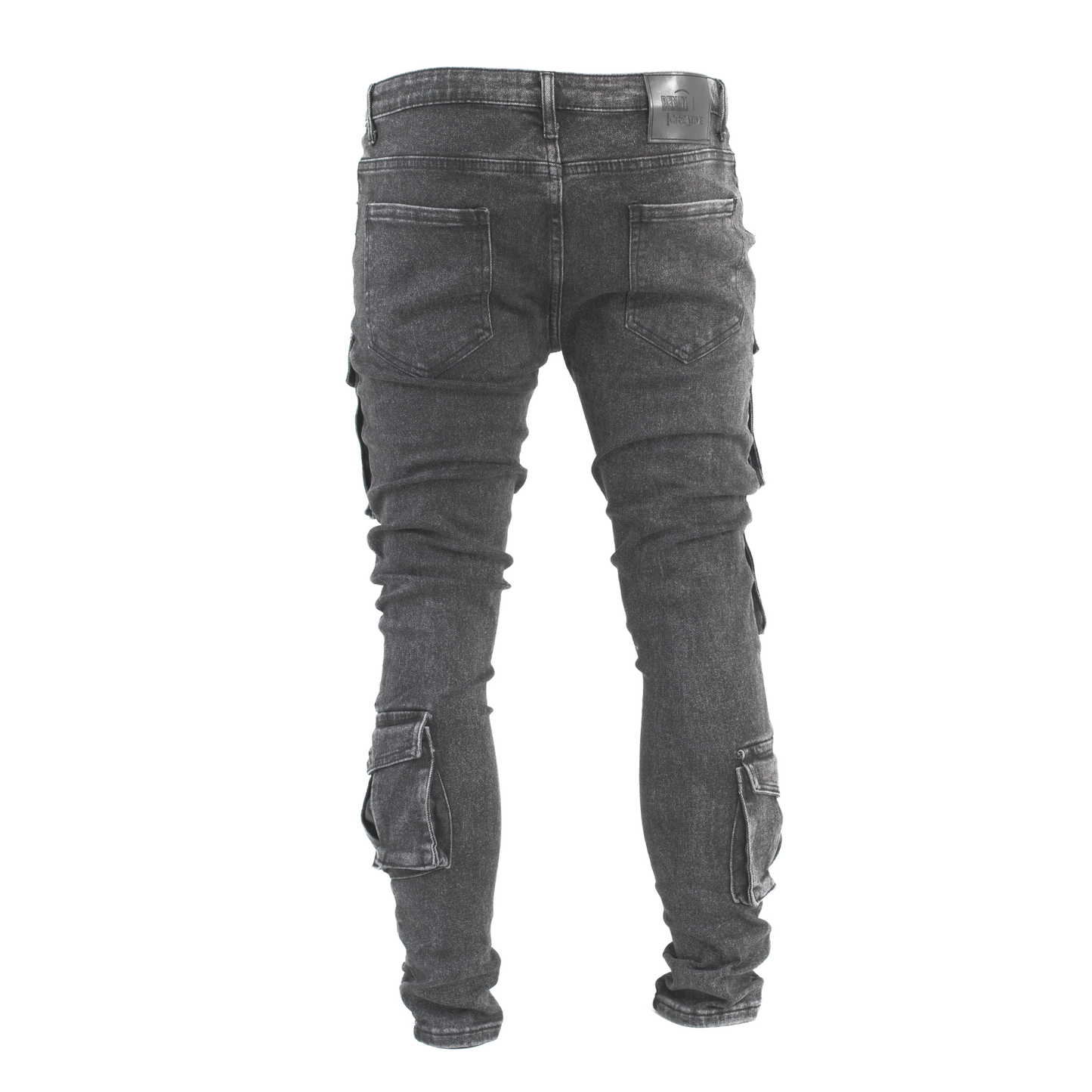 Shadow Distressed Utility Cargo Denim