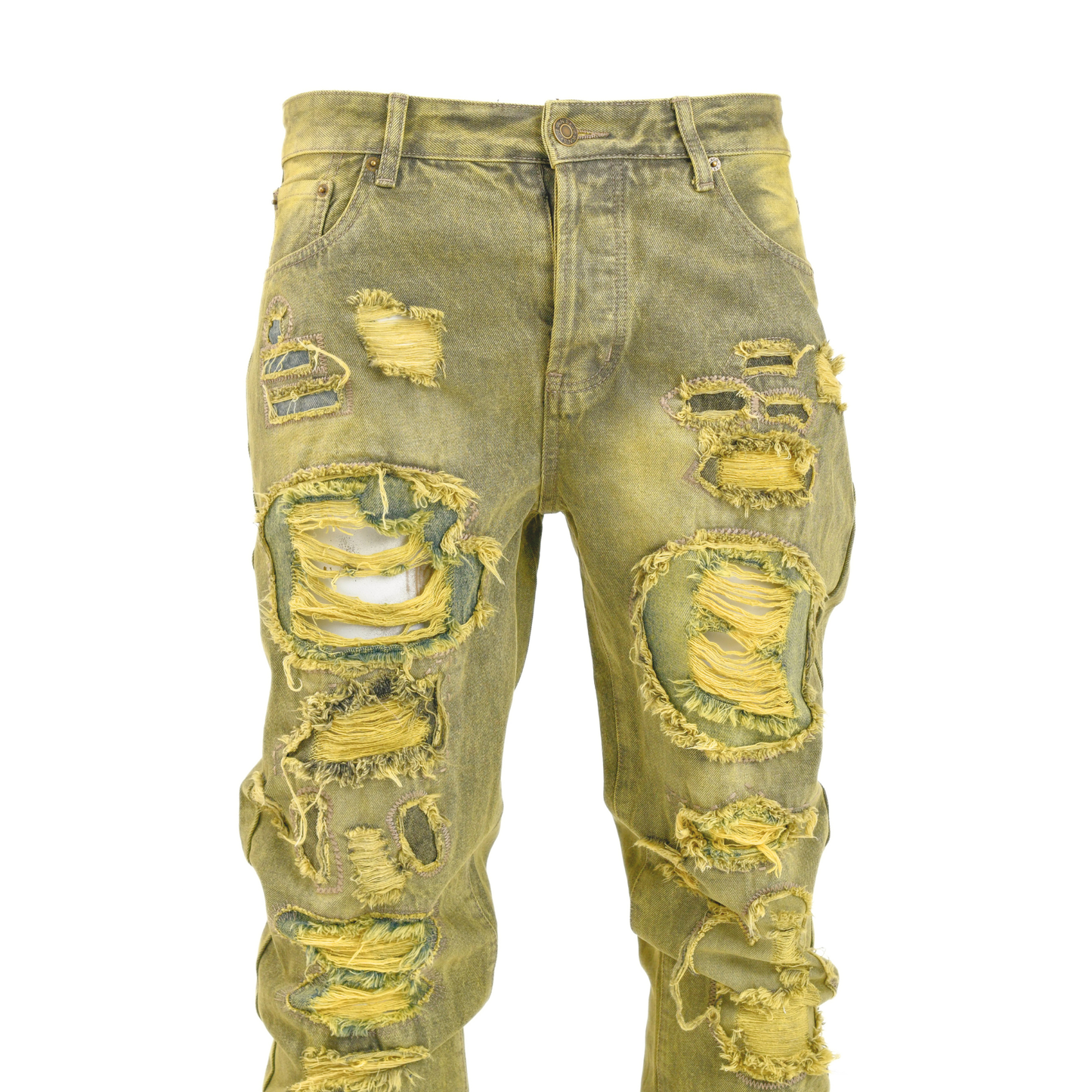 Toxic Fade Distressed Patchwork Denim