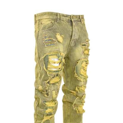 Toxic Fade Distressed Patchwork Denim