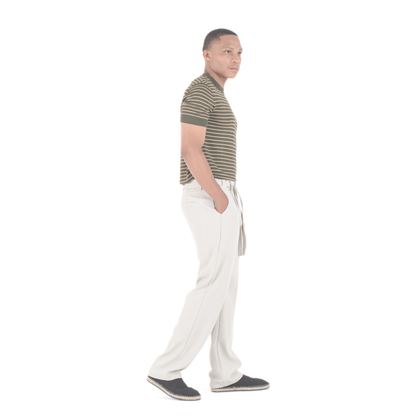 Coastal Breeze Relaxed Tie-Belt Trouser