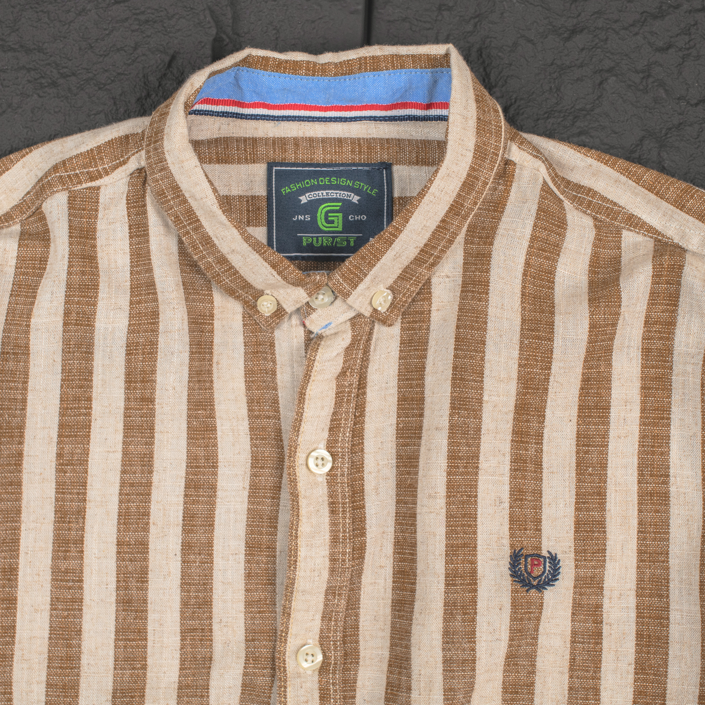 Heritage Linen Stripe Long Sleeve Shirt
