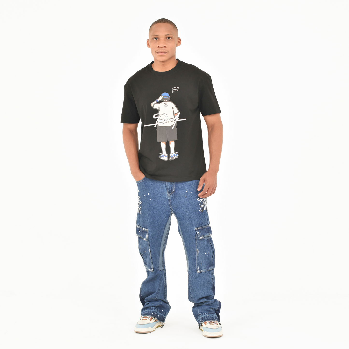 Urban Splatter Slim Flare Cargo Jeans ONLY
