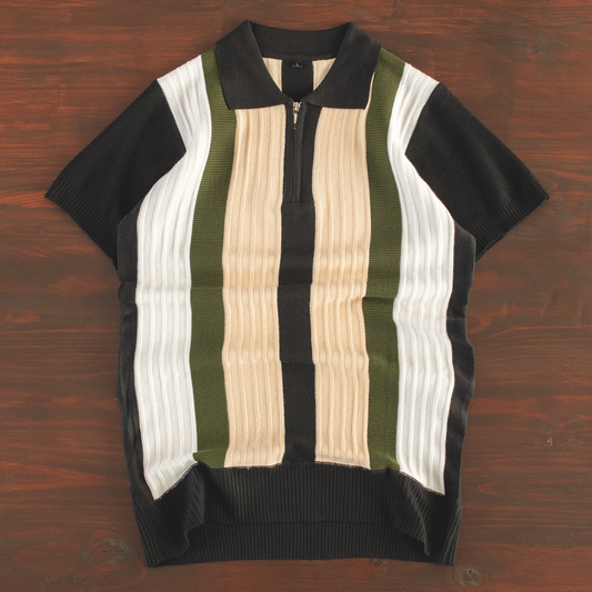 Urban Heritage Stripe Knit Polo