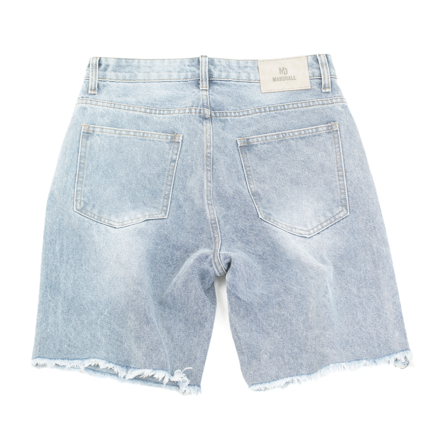 Urban Script Graffiti Denim Shorts