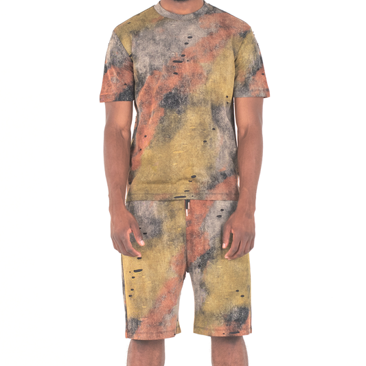 Urban Storm Distressed Tie-Dye 2-Piece Set