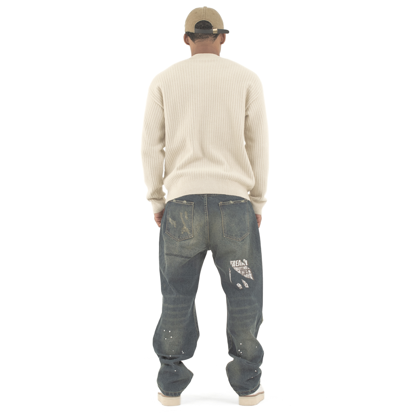 Urban Relic Distressed Baggy Denim