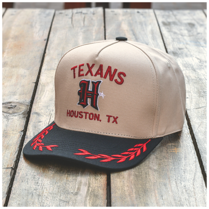 Houston Stone Snapback Cap – Stone/Black