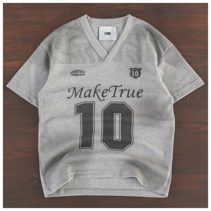 Make True No.10 Varsity V-Neck Tee