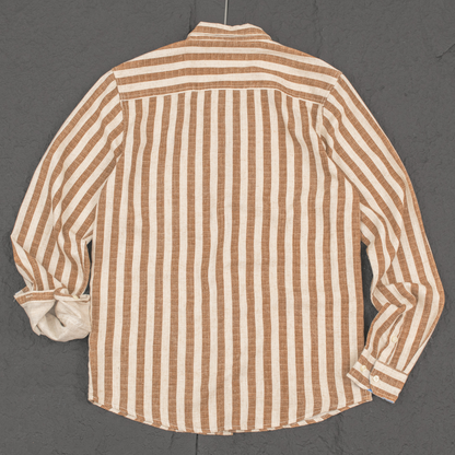 Heritage Linen Stripe Long Sleeve Shirt