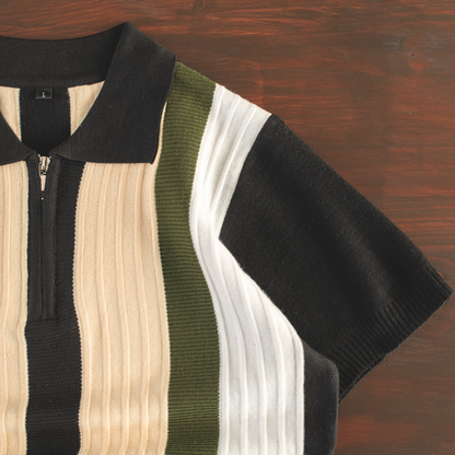 Urban Heritage Stripe Knit Polo