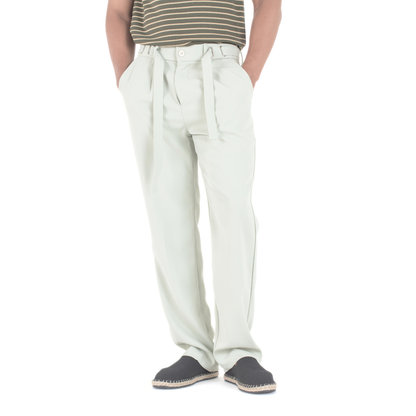 Coastal Breeze Relaxed Tie-Belt Trouser