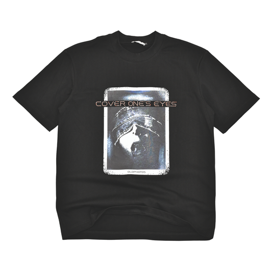 Hidden Vision Rhinestone Graphic T-Shirt