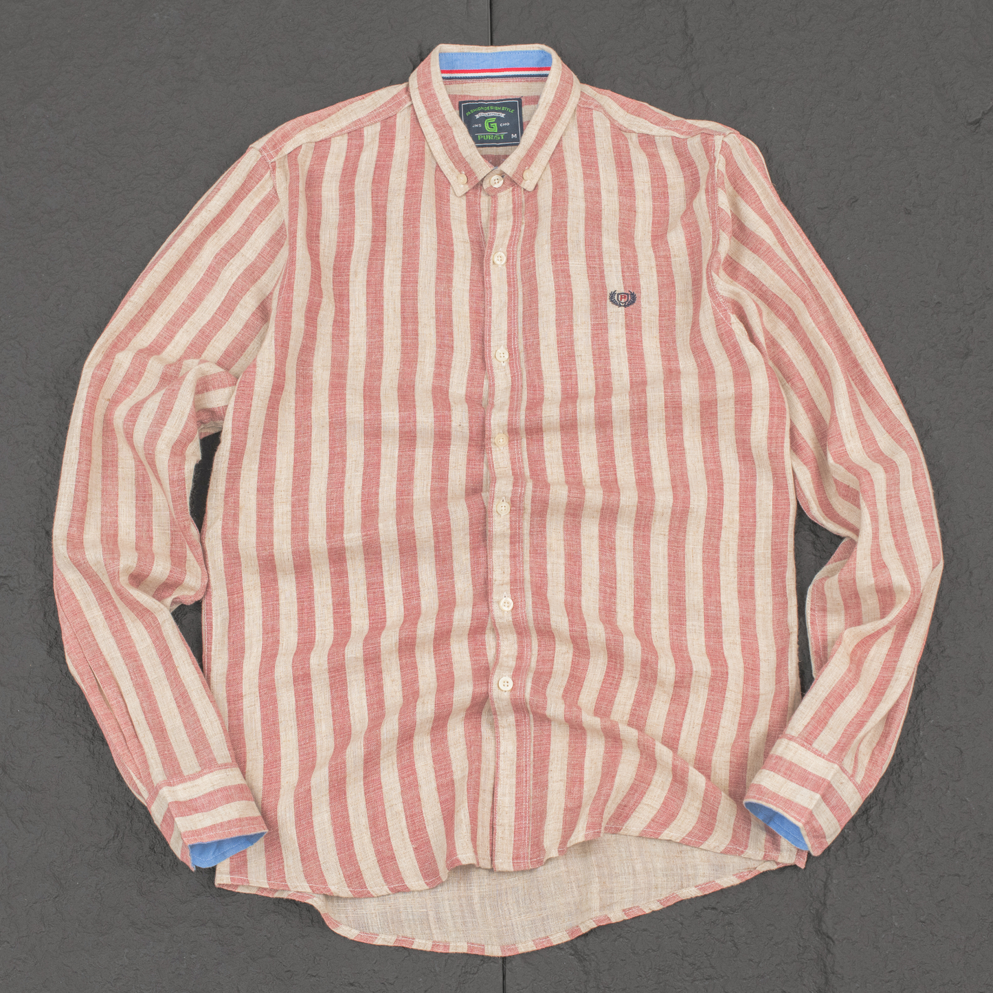 Heritage Linen Stripe Long Sleeve Shirt