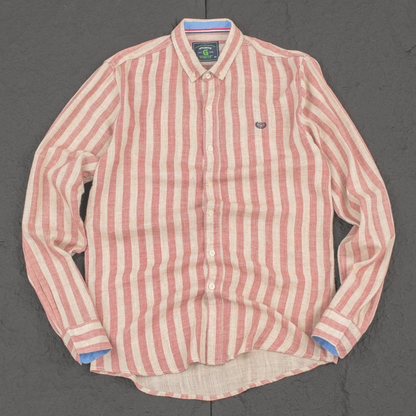 Heritage Linen Stripe Long Sleeve Shirt
