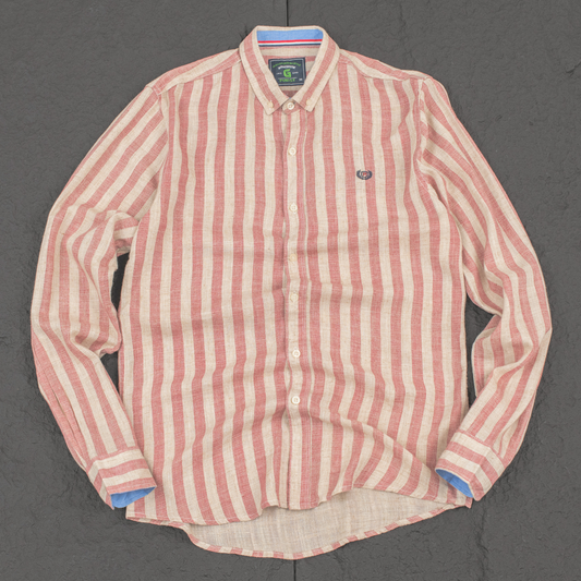 Heritage Linen Stripe Long Sleeve Shirt