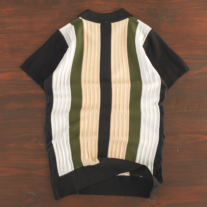 Urban Heritage Stripe Knit Polo