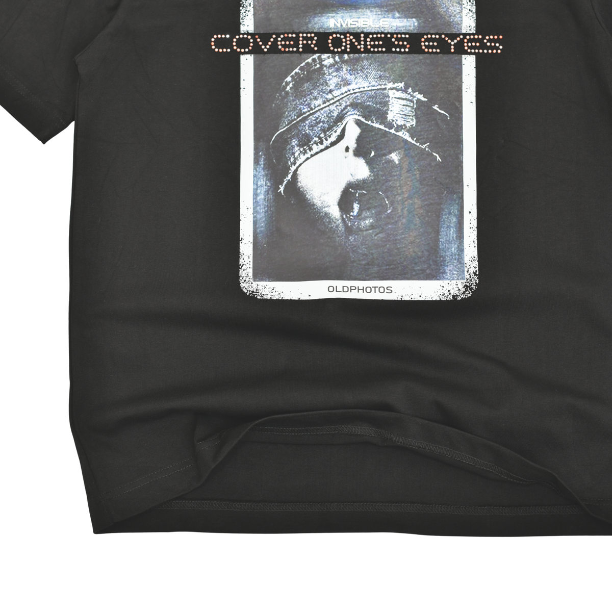 Hidden Vision Rhinestone Graphic T-Shirt