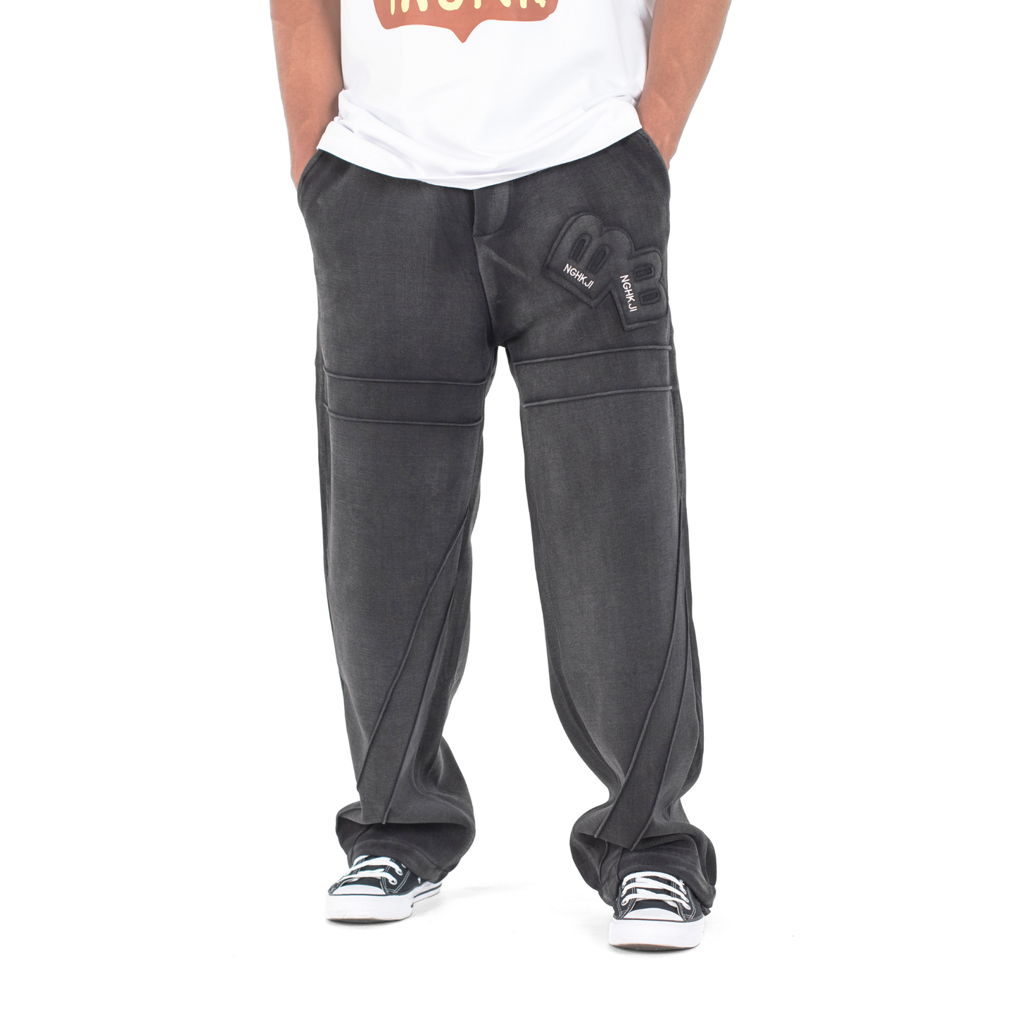 Urban Drift Heavywash Wide-Leg Joggers