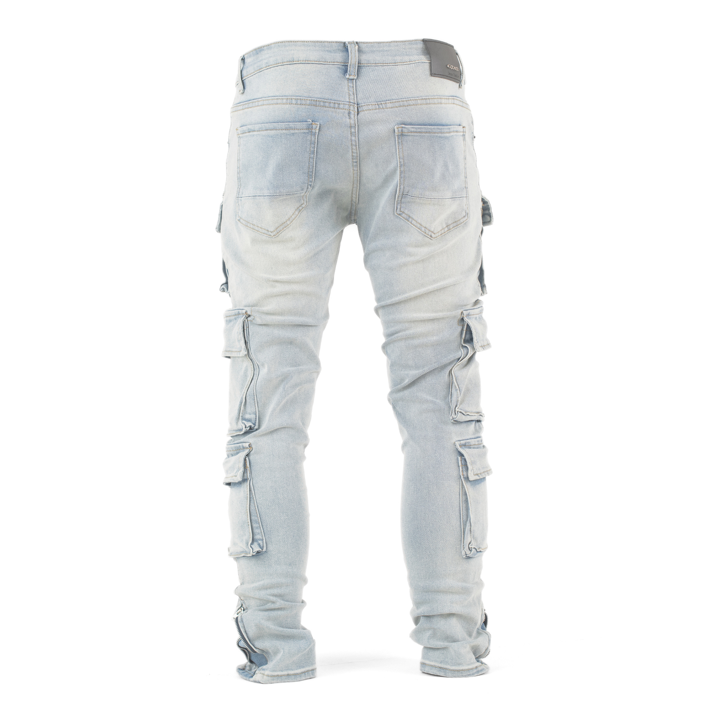 Tactical Multi-Pocket Cargo Denim Jeans
