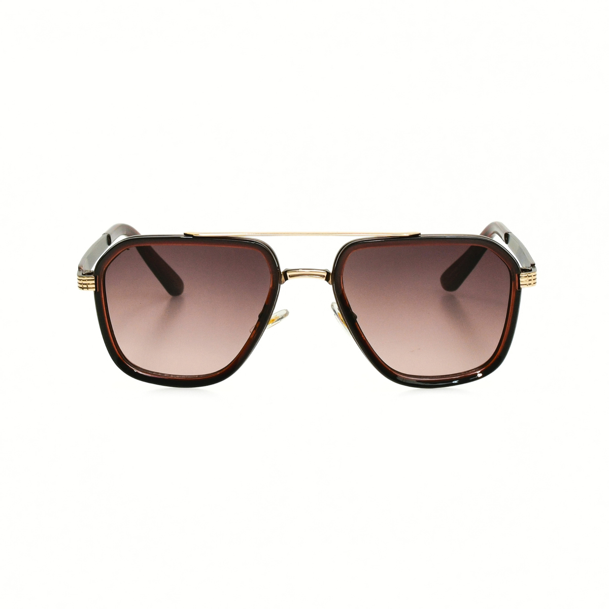 LOWKAL Executive Double-Bar Square Sunglasses