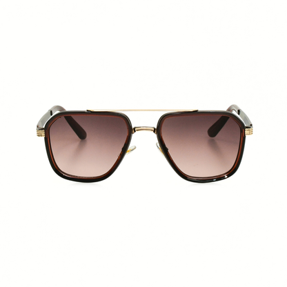 LOWKAL Executive Double-Bar Square Sunglasses