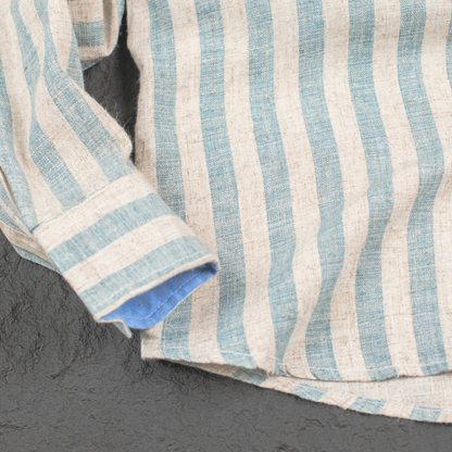 Heritage Linen Stripe Long Sleeve Shirt