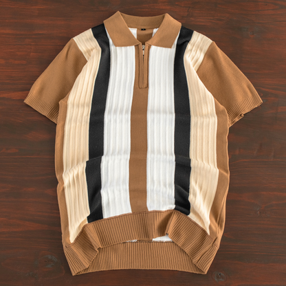 Urban Heritage Stripe Knit Polo