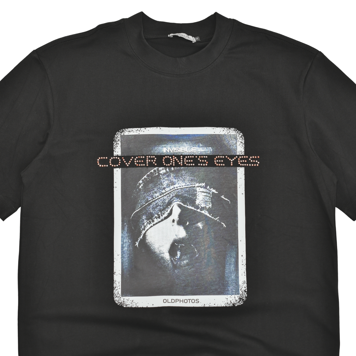 Hidden Vision Rhinestone Graphic T-Shirt
