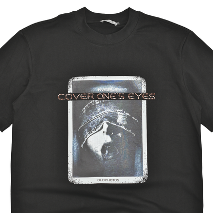 Hidden Vision Rhinestone Graphic T-Shirt
