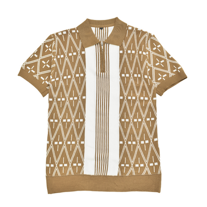 Heritage Diamond Knit Polo Shirt Collection