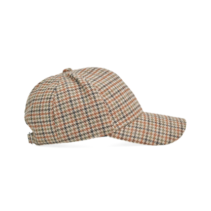 Men's Houndstooth Plaid Casual Baseball Cap