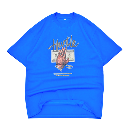 LOWKAL Hustle Graphic Oversized T-Shirt