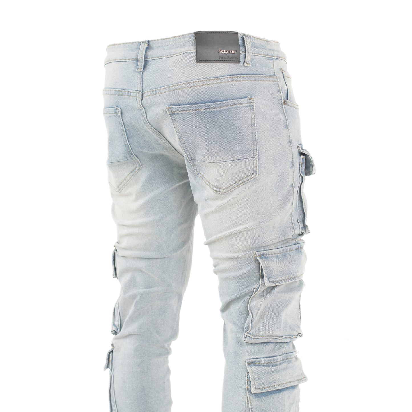Tactical Multi-Pocket Cargo Denim Jeans