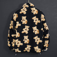 Load image into Gallery viewer, Men Teddy Bear Fleece Fluffy Winter Reversible Jacket Only.
