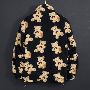 Men Teddy Bear Fleece Fluffy Winter Reversible Jacket Only.