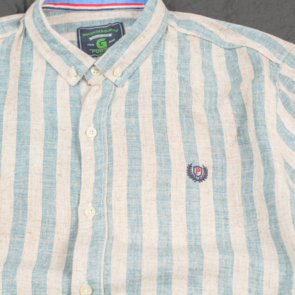 Heritage Linen Stripe Long Sleeve Shirt