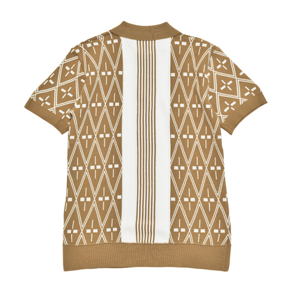 Heritage Diamond Knit Polo Shirt Collection