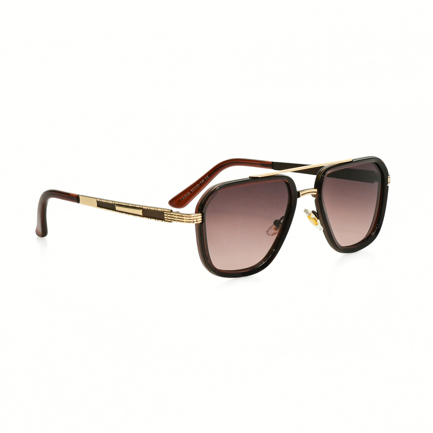 LOWKAL Executive Double-Bar Square Sunglasses
