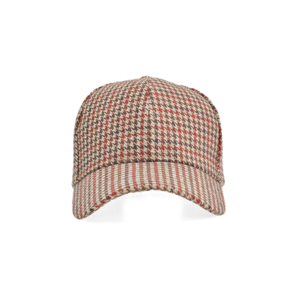 Men's Houndstooth Plaid Casual Baseball Cap
