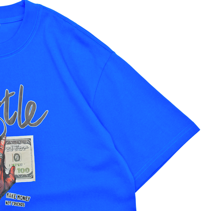 LOWKAL Hustle Graphic Oversized T-Shirt