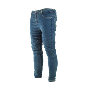 Men Carrot Fit Blue Skinny Denim