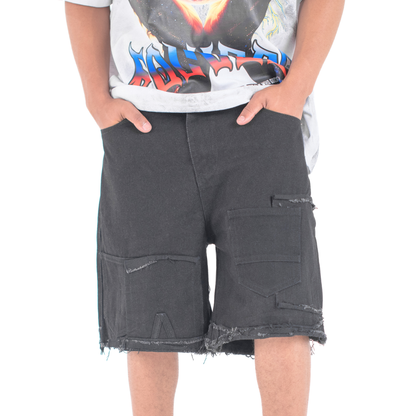 Rogue Cargo Cut-Off Denim Shorts