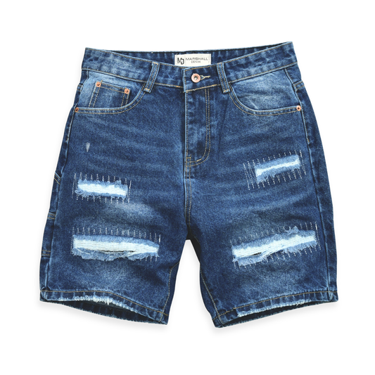 Urban Utility Distressed Denim Shorts