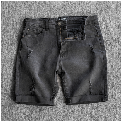 Ice Cut Off Distressed Denim Short