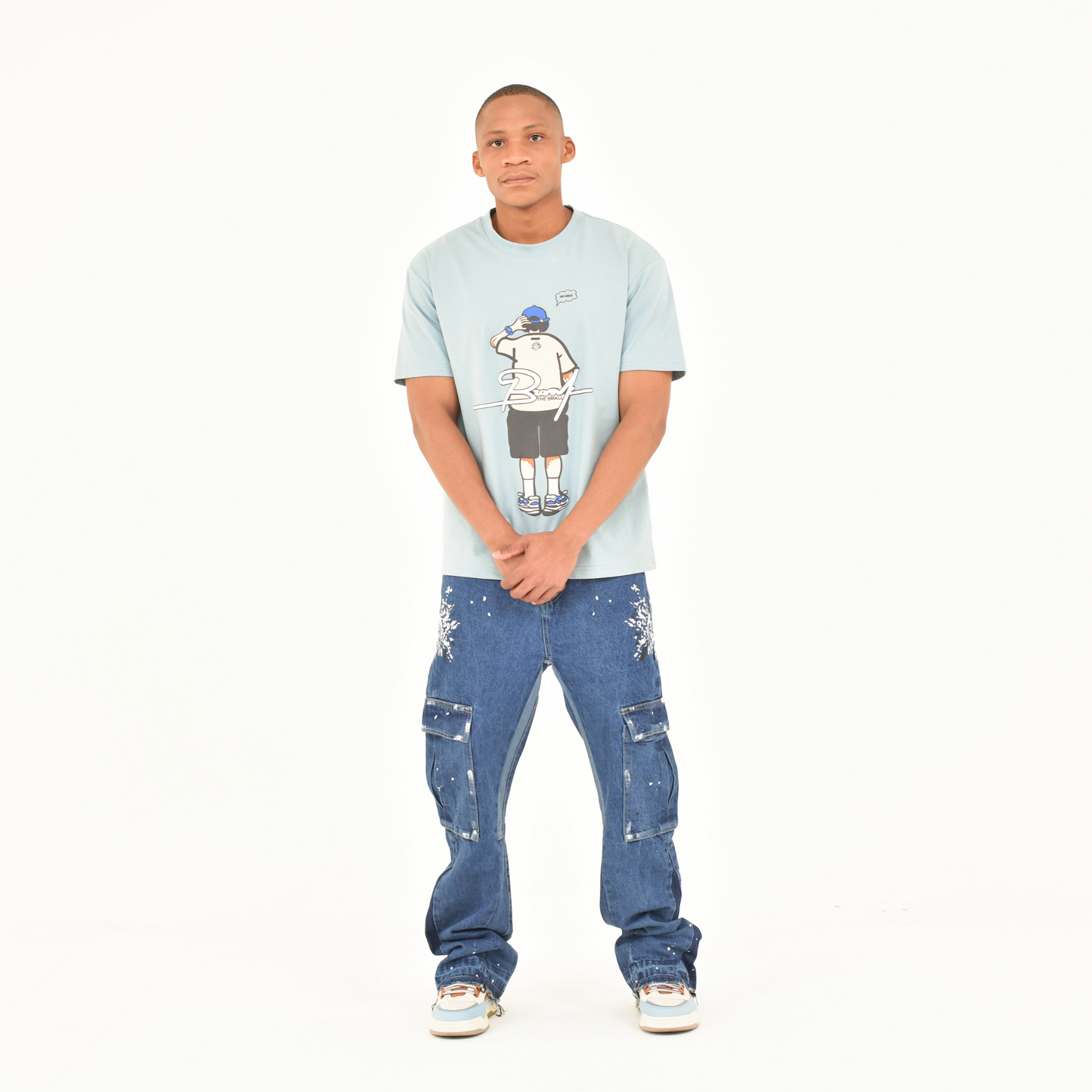 Urban Splatter Slim Flare Cargo Jeans ONLY
