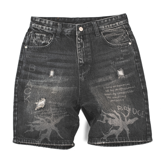 Midnight Archive Distressed Denim Shorts 13917